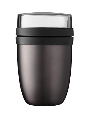 SHC4200 Mepal Elipse-Titanium Yemek Kabı, 500 ml Pratik Termal Yemek Kabı, Yoğurt Bardağı, To Go Kupa, Yeme
