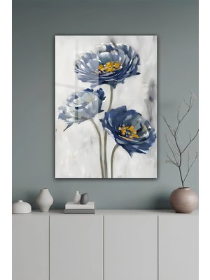 KutuTR Mum ve Kitap Temalı Soft Romantik Temperli Cam Tablo 2d Uv Baskı - YCT670