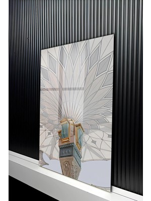 KutuTR Modern Islami Hat Sanatı Besmele Yazılı Temperli Cam Tablo 50X70 cm 2d Uv Baskı - YCT495