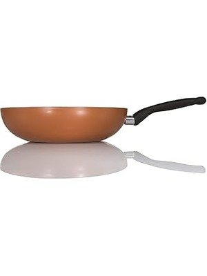 SHC4200 Moneta Viscio Trading 129011 Zecchino Kızartma Tenceresi, Alüminyum Basınçlı Döküm, Kahverengi