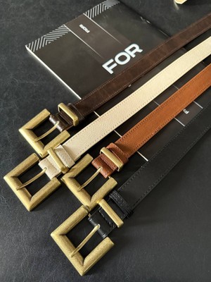 Fiori Antik Kare Tokalı Köprülü Kadın Kemeri, Pantolon Kemeri, Ceket Kemeri, Elbise Kemeri