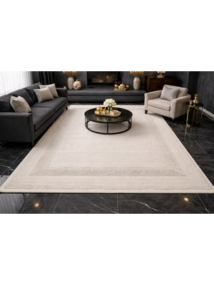 Luxess Halı Luxess Lisbon 2001 Krem Akrilik Modern Makine Halısı