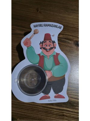 Atölye Mila Hayırlı Ramazanlar Yazan  Davulcu Şeker Kutusu Konsept Hediyelik 10'lu