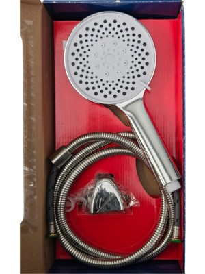 Barlas Duş Seti Krom-Beyaz