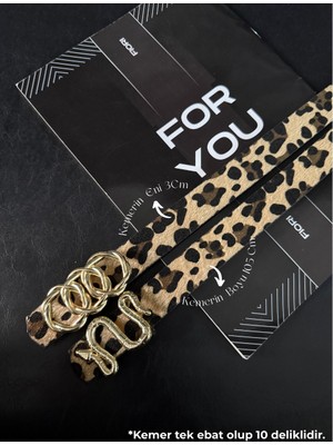 Fiori Birleşik Halka Tokalı Kadın Pantolon Kemeri, Ceket Kemeri, Elbise Kemeri, Gömlek Kemeri