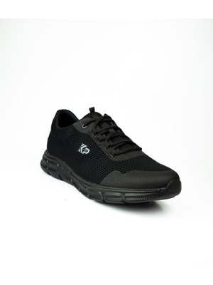 King Paolo 1119 Siyah Büyük Numara Erkek Koşu Ayakkabısı