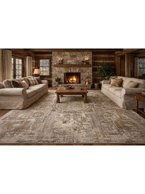 Luxess Halı Roma 1129 Bej Modern Salon Halısı