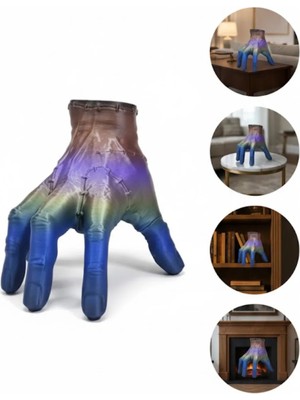 Astraltech 3D Multicolor El Biblo 27X22 cm Sanatsal ve Dikkat Çekici Dekor