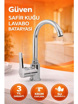 Güven Safir Kuğu Lavabo Bataryası