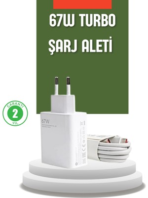 İntora 67 Watt Turbo Şarj Cihazı Redmi Note 10 11 12 Uyumlu