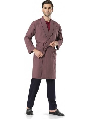 Pierre Cardin 5'li Robdöşambırlı Uzun & Kısa Kol Şortlu Uzun Pijama Takım Özel Kutulu Damat Çeyiz Seti