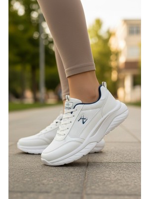 Enoch Kadın Yüksek Tabanlı Bağcıklı Yürüyüş Ayakkabısı