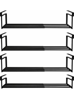 Microcase Dolap Içi Ekstra Alan Için Metal Ayakkabı Standı 10X20X40-65 cm 4 Adet AL5457
