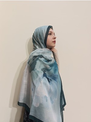 Esima Butik Şakayık Seri Degrade Pamuk Şal