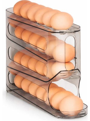 Microcase Abs Plastik Dolapiçi Yuvarlanır Tip Yumurta Organizer ve Standı AL5452