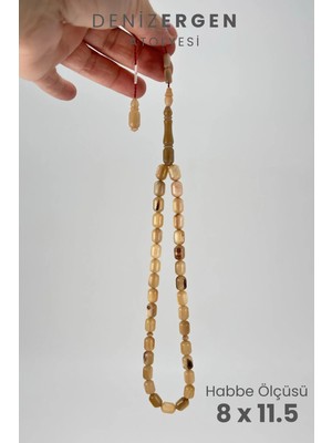 Deniz Ergen Tesbih Sertifikalı Üst Düzey Doğal Koç Boynuzu Sistem Püsküllü Tesbih