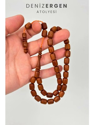 Deniz Ergen Tesbih Sertifikalı Orjinal Demir Ağacı Sistem Püsküllü 8.5 x 11 Kapsül Tesbih