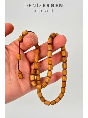 Deniz Ergen Tesbih Sertifikalı Doğal Kördiken Ağacı Sistem Püsküllü 7 x 10 Kapsül Tesbih