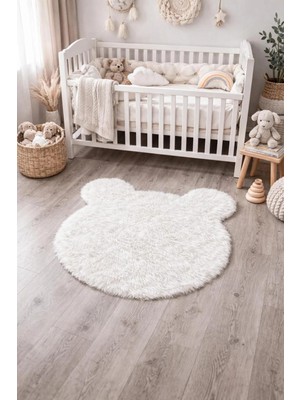 Saymine Kuzu Post Peluş Ince Halı Süet Taban - Yumuşak Dokulu Tüy