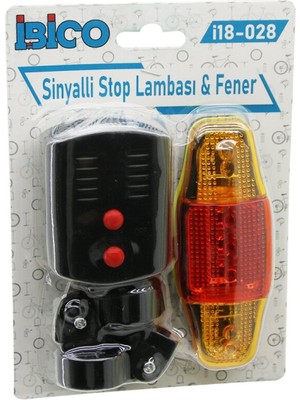 Vice Avm 2İN1 BİSİKLET COB LED FENER  -  SİNYALLİ STOP LAMBA   PİLLİ GO-53-vice 02350