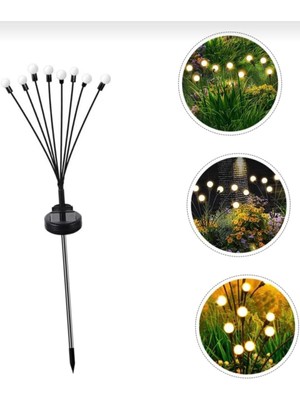 Evinizin Vitrini Solar Bahçe Lambası Güneş Enerjili Dekoratif Bahçe Aydınlatması LED Çim Işığı