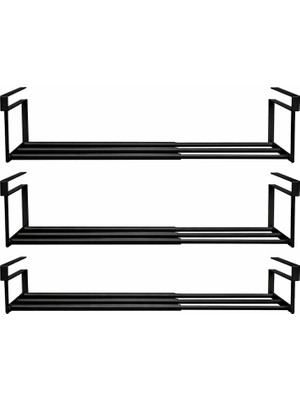 Microcase Dolap Içi Ekstra Alan Için Metal Ayakkabı Standı 10X20X40-65 cm 3 Adet AL5457