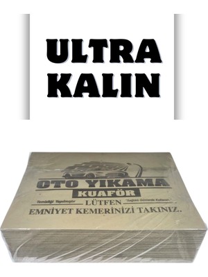 Apex Kağıt Paspas 500 Adet, Ultra Kalın Araba Paspas Kağıdı - 135 Gram Dayanıklı Oto Yıkama Kağıt Paspas