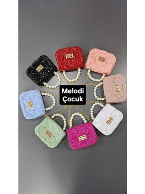 Rose Inci Kulplu Kız Çocuk Silikon Çanta