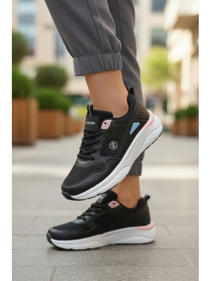 Enoch Kadın Ortopedik Fileli Yüksek Taban Spor Ayakkabı