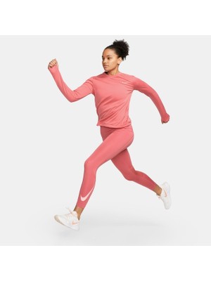 Nike Dri-Fit Fast Sw Hbr Mid Rise 7/8 Kadın Pembe Tayt