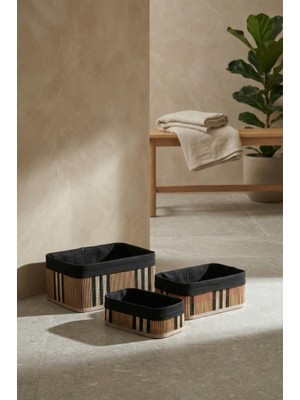 Acar Bambu 3 'lü Sepet Kahve