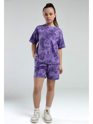 Kappa 362415 Kız Çocuk Tie-Dye Şort Bermuda Pijama Takım