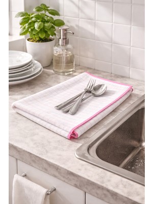 Conta Premium Pamuklu Bulaşık Kurulama Bezi – Yüksek Emici, Iz Bırakmaz, Dayanıklı Kenar Biyeli Mutfak Bez