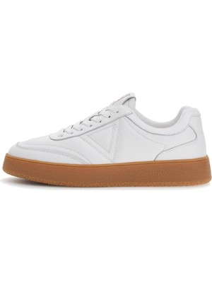 Guess Erkek Wimoh Deri Sneaker - Beyaz