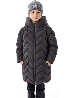 Benitto Kids Kız Çocuk Kapüşonlu Kışlık Şişme Mont 51353