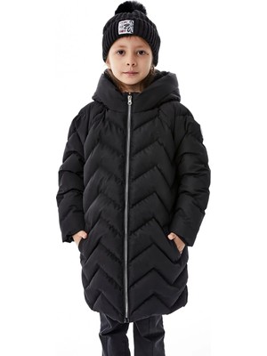 Benitto Kids Kız Çocuk Kapüşonlu Kışlık Şişme Mont 51353