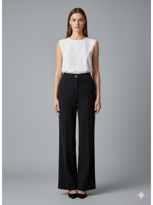 Modailgi Cepsiz Klasik Bol Paça Pantolon 45021