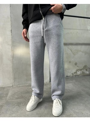 Difransel Jeans Erkek Basic Şardonlu Baggy Eşofman Altı