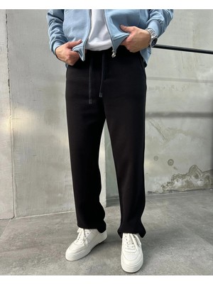 Difransel Jeans Erkek Basic Şardonlu Baggy Eşofman Altı