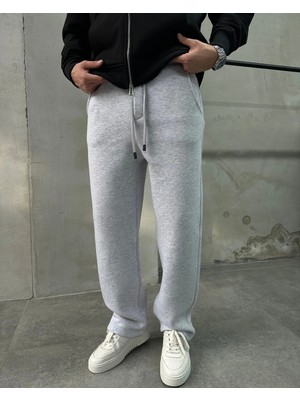 Difransel Jeans Erkek Basic Şardonlu Baggy Eşofman Altı