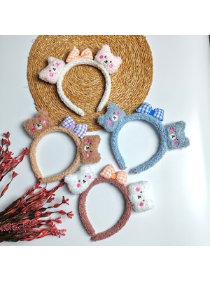 Moda Rüyası Kedi Figürlü Sevimli Yumoş Çocuk Tacı