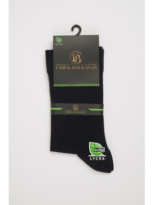 Faruk Balkanas 3 Adet Bambu Uzun Düz Çorap
