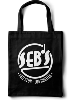 INKD Gabardin Bez Çanta – La La Land Seb's Jazz Club Baskılı Tasarım - 35X40