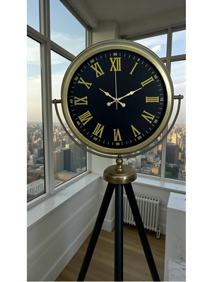 Çetiner Group Vintage Roma Rakamlı Modern Tripod Ayaklı Saat