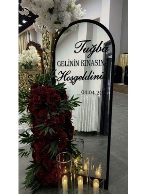 Kişiye Özel Karşılama Ayna Yazısı Sticker | Düğün, Nişan, Kına, Söz, | Ayna Yoktur