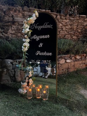 Ayna Için Yazı Karşılama Panosu Için Yazı Düğün Nişan Için Düğün Nişan Söz Kına Sticker Yazı