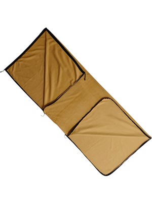 Naturecamp Ogi Camel Birleştirilebilir Polar Kamp Uyku Tulumu-Battaniye Çarşaf Ykk Fermuarlı