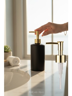 Renk Yapı Rüyası 2 Adet Sıvı Sabunluk Pompası Banyo Mutfk Uyumlu Yedekli Sabunluk Pompası