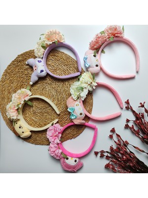 Moda Rüyası Çizgi Film Figürlü Sevimli Kız Çocuk Taç