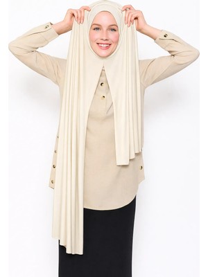 Moda Nokta Hazır Pratik Geçmeli Lüks Organik Düz Penye Şal Eşit Hizalı